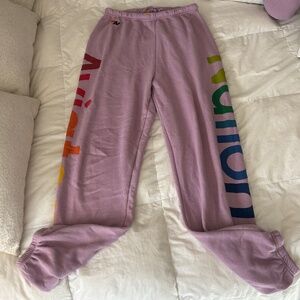 AVIATOR NATION SWEATPANTS 2 - MAUVE